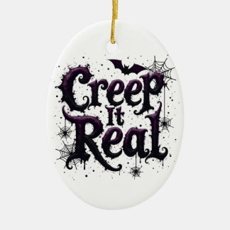 Ornamento De Cerâmica Creep It Real - Edgedgeen Vibes