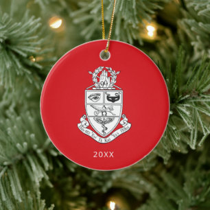 Ornamento De Cerâmica Crest da Kappa Psi