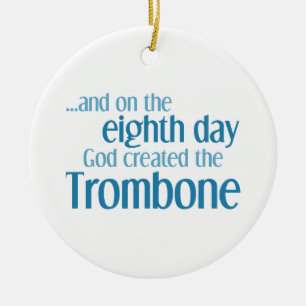 Ornamento De Cerâmica Criação do Trombone