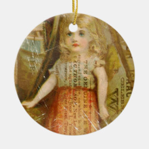 Ornamento De Cerâmica Criança do vintage