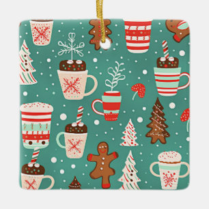 Ornamento De Cerâmica Crianças de Natal