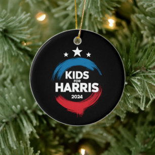 Ornamento De Cerâmica Crianças Para Harris Presidente Kids Love Kamala H