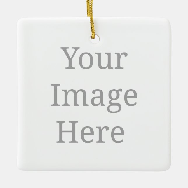 Ornamento De Cerâmica Criar seu próprio personalizado (Frente)