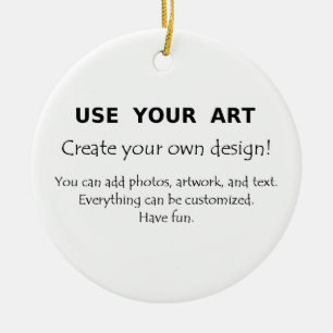 Ornamento De Cerâmica Criar suas próprias decorações usam suas fotos 