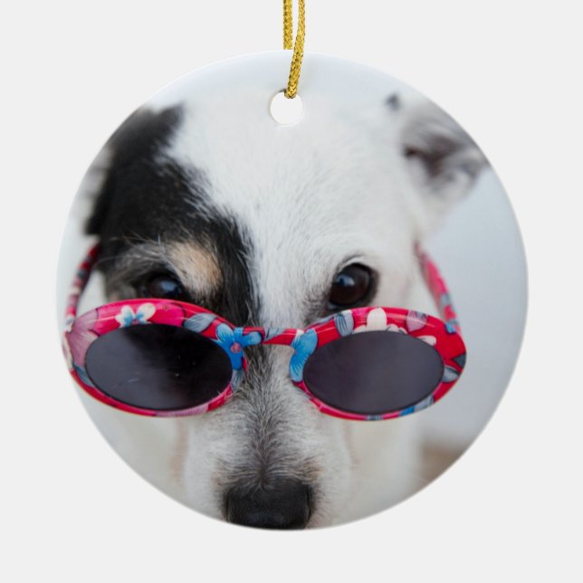 Ornamento De Cerâmica Crie Moderno Sua Própria Foto Personalizada (Frente)