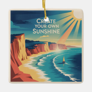 Ornamento De Cerâmica Crie o Seu Próprio Sol