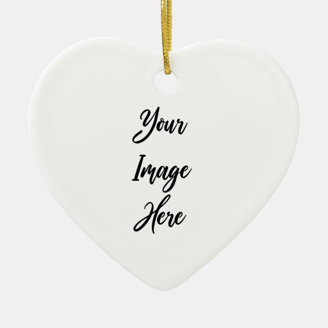 Ornamento De Cerâmica Crie seu (Frente)