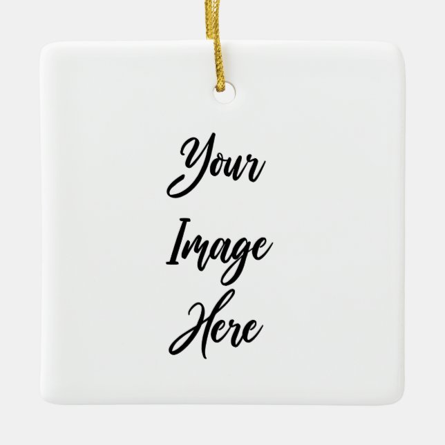 Ornamento De Cerâmica Crie seu (Frente)