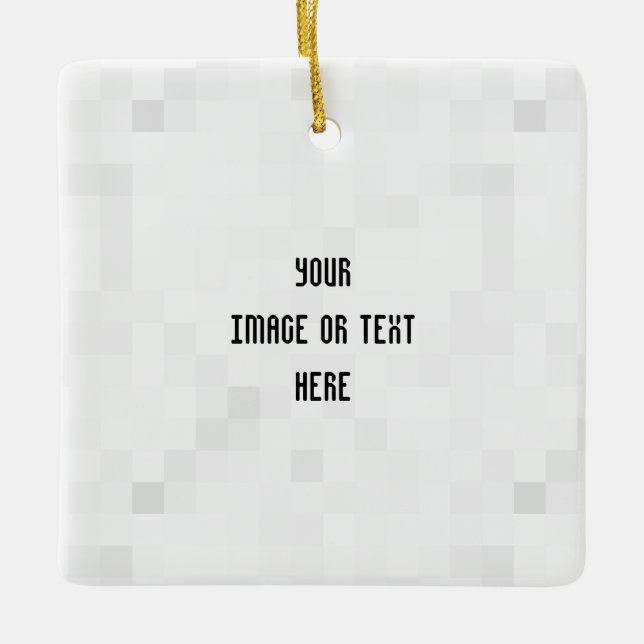 Ornamento De Cerâmica Crie seu personalizado personalizado (Frente)
