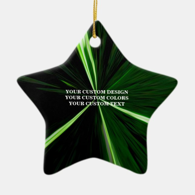 Ornamento De Cerâmica Crie seu personalizado personalizado (Frente)