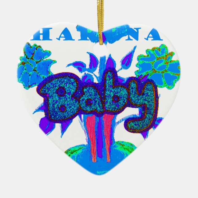 Ornamento De Cerâmica Crie Seu Próprio Bonito Bebê Glitter Bonito (Frente)