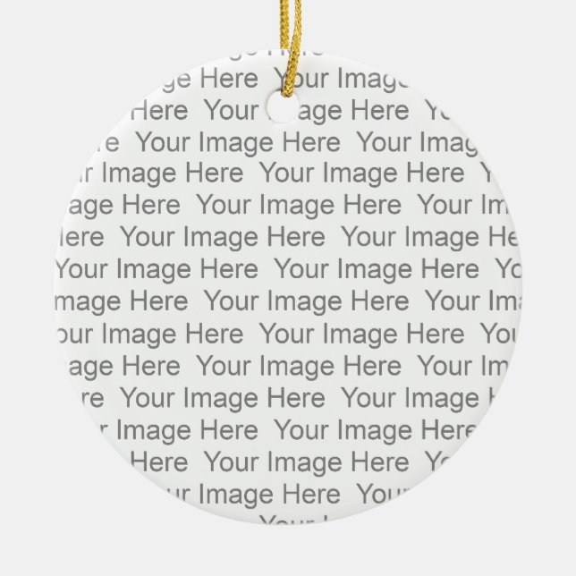 Ornamento De Cerâmica Crie seu próprio pedido (Frente)