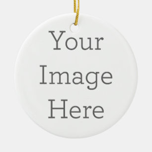 Ornamento De Cerâmica Crie seu próprio pedido redondo