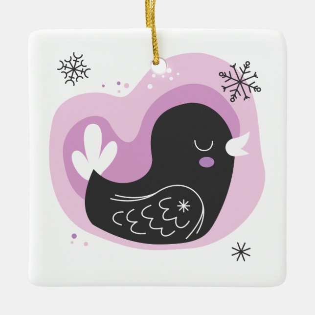 Ornamento De Cerâmica Crie Seu Próprio Retrô Francês No Natal (Frente)