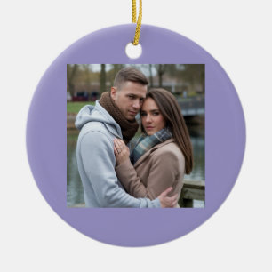 Ornamento De Cerâmica Crie sua imagem perfeita de Casal de arte personal