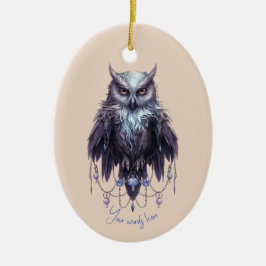 Ornamento De Cerâmica Crie Sua Própria Coruja Bejewelada