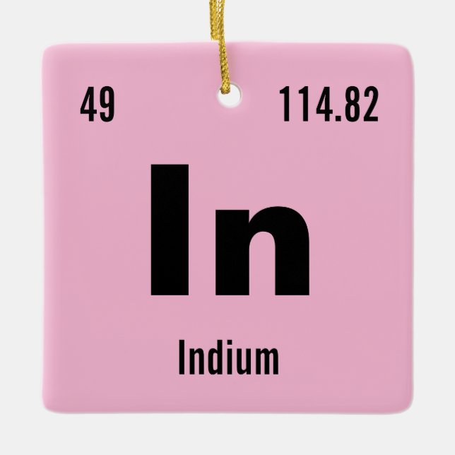 Ornamento De Cerâmica Crie sua própria Mesa Periódica dos Elementos (Frente)