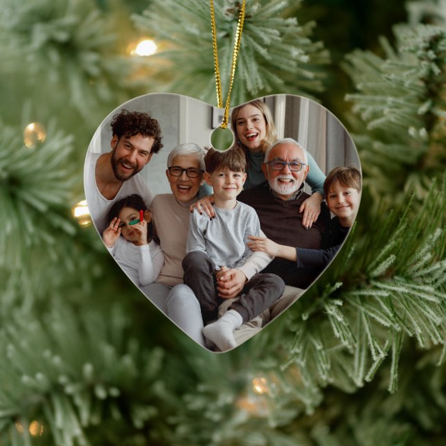 Ornamento De Cerâmica Crie Suas Fotos De Dois Lados (Árvore)