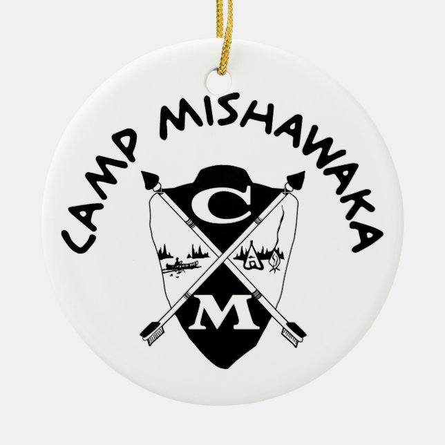 Ornamento De Cerâmica Crista clássica Orniment (Frente)