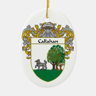 Ornamento De Cerâmica Crista da brasão/família de Callahan