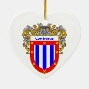 Ornamento De Cerâmica Crista da brasão/família de Contreras