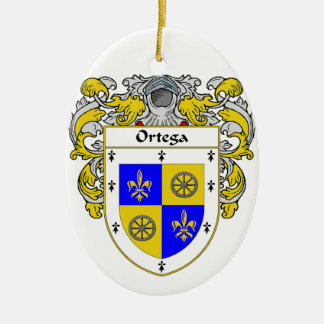 Ornamento De Cerâmica Crista da brasão/família de Ortega
