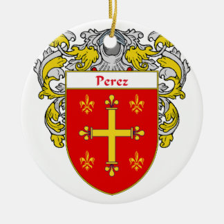 Ornamento De Cerâmica Crista da brasão/família de Pérez