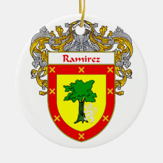 Ornamento De Cerâmica Crista da brasão/família de Ramírez
