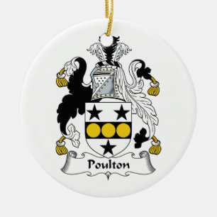 Ornamento De Cerâmica Crista da família de Poulton