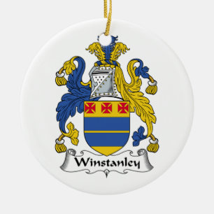 Ornamento De Cerâmica Crista da família de Winstanley