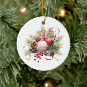 Ornamento De Cerâmica Cristão de Natal Personalizado Russo