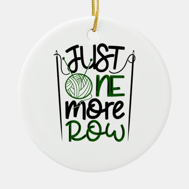 Ornamento De Cerâmica Crocheting (Frente)