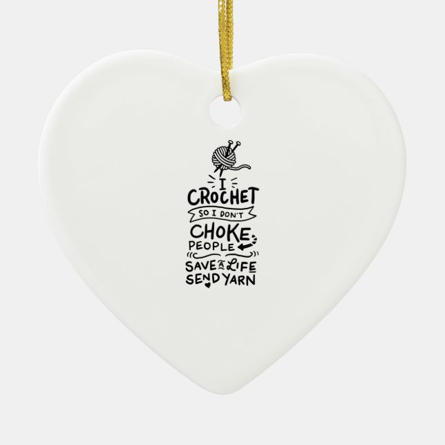 Ornamento De Cerâmica Crocheting Crochet Wool (Frente)