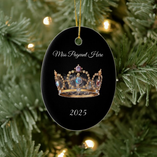 Ornamento De Cerâmica Crown Christmas Ornament (Árvore)