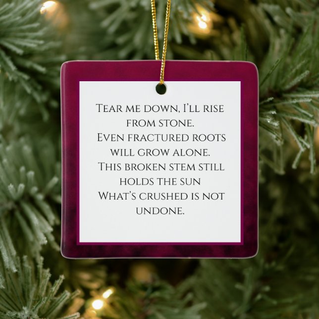 Ornamento De Cerâmica Crushed Bloom (Árvore)