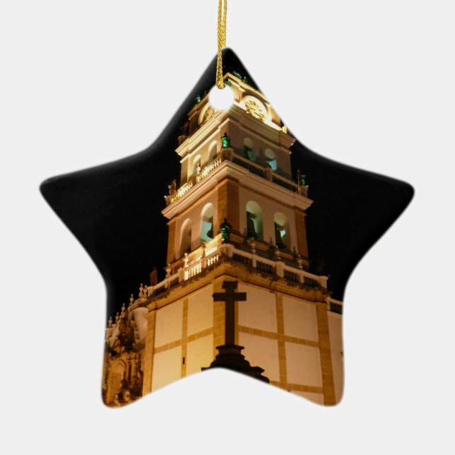 Ornamento De Cerâmica cruz (Frente)