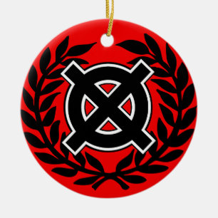 Ornamento De Cerâmica Cruz Celta