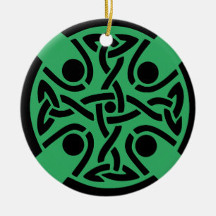 Ornamento De Cerâmica Cruz Cristã Celta