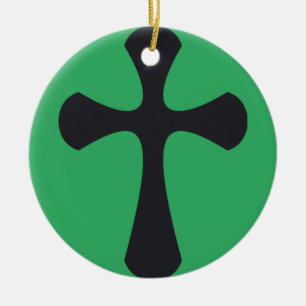 Ornamento De Cerâmica Cruz Minimalista Moderna Arte Cristã Contemporânea