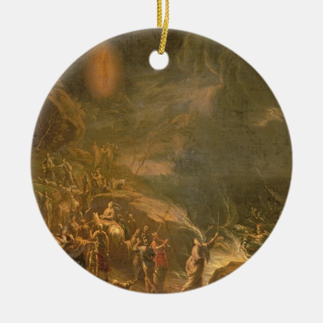 Ornamento De Cerâmica Cruzando o Mar Vermelho (Frente)