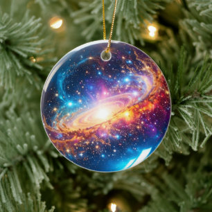 Ornamento De Cerâmica Crystal Ball - Vejo Um Evento Cósmico No Seu Futur