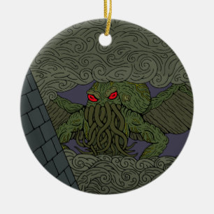 Ornamento De Cerâmica Cthulhu
