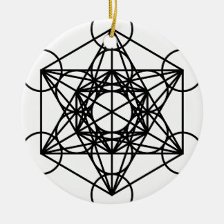 Ornamento De Cerâmica Cubo de Metatrons