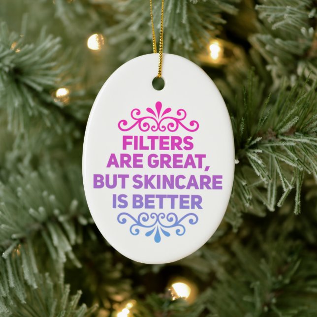 Ornamento De Cerâmica Cuidados de pele estéticos personalizáveis (Árvore)