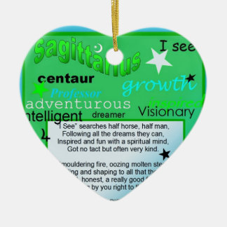 ORNAMENTO DE CERÂMICA CUMPRIMENTO DO SAGITÁRIO