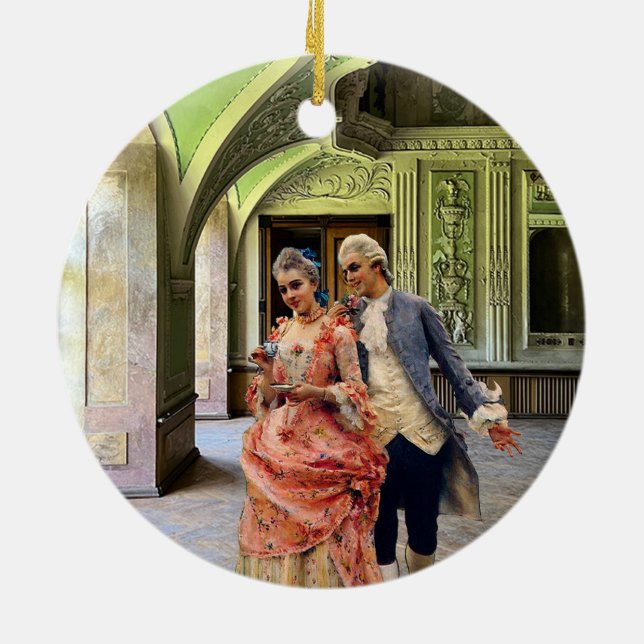 Ornamento De Cerâmica Cup of Tea (Traseira)