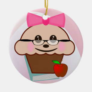 Ornamento De Cerâmica Cupcake