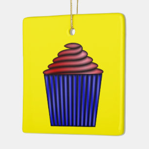 Ornamento De Cerâmica Cupcake por Kenneth Yoncich