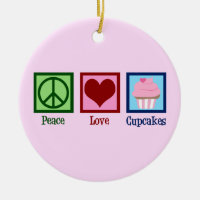Cupcakes de paz cor-de-rosa-Cupcake