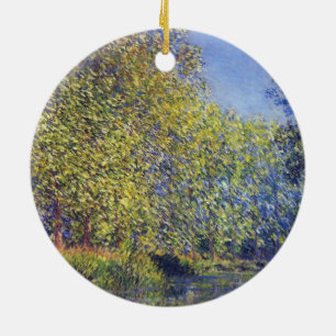 Ornamento De Cerâmica Curva no rio Epte perto de Giverny de Claude Monet